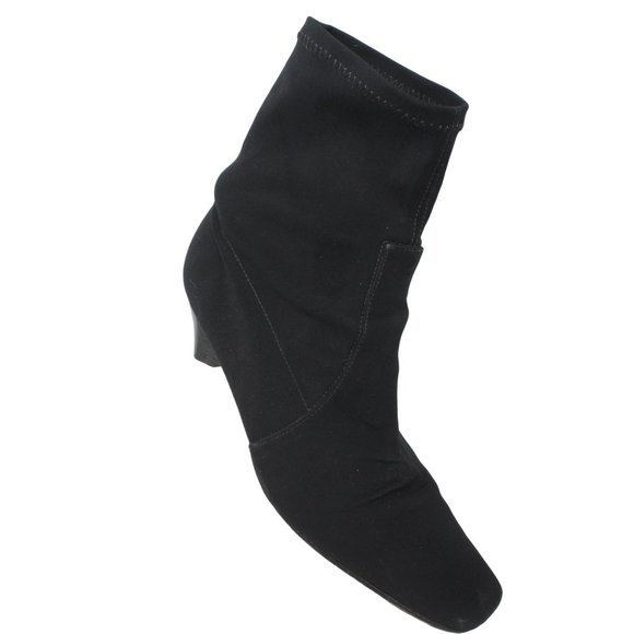 Donald J Pliner Shoes - Donald J Pliner Sophia Black Pull On Sock Style Booties Sz 9.5M Made in Brazil